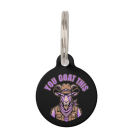 Grappige Cowboy Geit Motivatie Grappige Slogan Wes Huisdierpenning