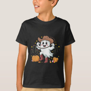 Grappige Cowboy Halloween Geest Westerse Herfst Vo T-shirt