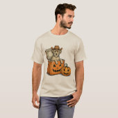 Grappige Cowboy Hond T-shirt (Voorkant volledig)