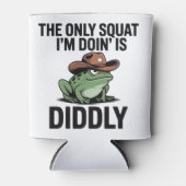 Grappige Cowboy Kikker Diddly Squat Blikjeskoeler (Voorkant)