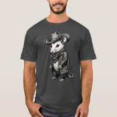 Grappige Cowboy Possum Lover T-shirt (Voorkant)