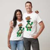 Grappige cowboy schildpad sheriff t-shirt (Unisex)
