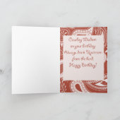 Grappige cowboy verjaardag kaart (Binnen)