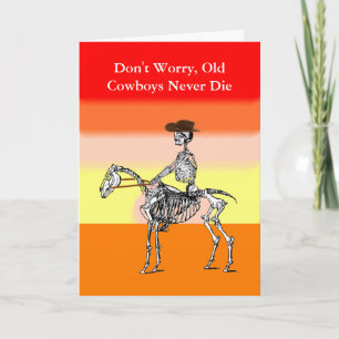 Grappige cowboy verjaardagskaart kaart