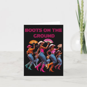Grappige Cowgirl Boots Bling Vrouwen Gifts Schatti Kaart