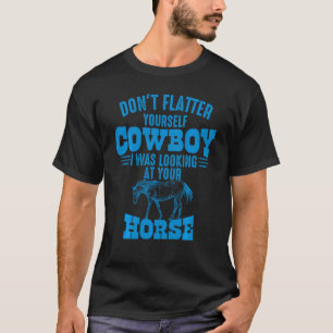 Grappige Cowgirl Paard Voor Westerse Equestrian Me T-shirt