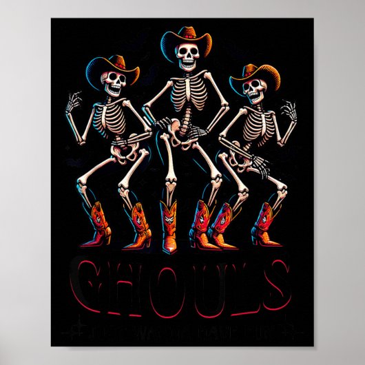 Grappige Cowgirls Halloween Poster (Voorkant)