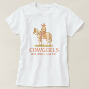 Grappige Cowgirls Willen Gewoon Een Pret Trip T-shirt