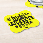 Grappige Craft Beer Labels Kartonnen Onderzetters (Gekanteld)