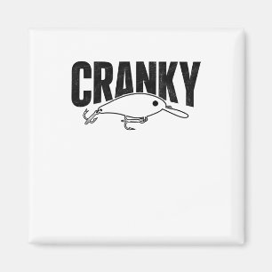 Grappige Cranky - Crankit Vis Lure Humor Visser Magneet