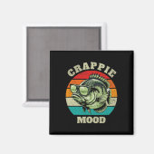 Grappige Crappie Stem Retro Vissen Sarcasme Vader  Magneet (Voorkant / Achterkant)