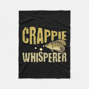 Grappige Crappie Whisperer Gevist Fleece Deken