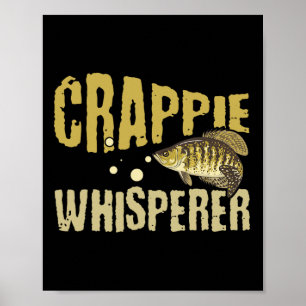 Grappige  Crappie Whisperer Gevist Poster