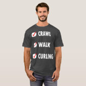 Grappige Crawl walk curling T-shirt (Voorkant volledig)