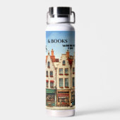 Grappige Crazy Cat Lady Koffieboeken 22oz Waterfles (Achterkant)