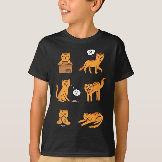 Grappige Crazy Cat Lover Moods Ginger voor Dames & T-shirt (Voorkant)