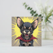 Grappige Crazy Chihuahua (Staand voorkant)