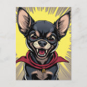 Grappige Crazy Chihuahua Briefkaart (Voorkant)