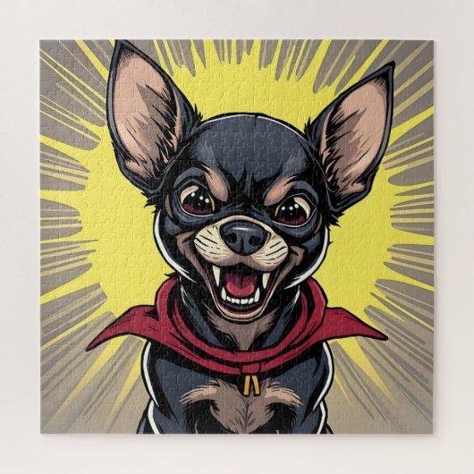 Grappige Crazy Chihuahua Legpuzzel (Verticaal)