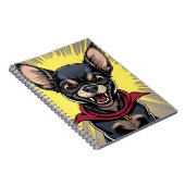 Grappige Crazy Chihuahua Notitieboek (Rechterzijde)