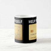 Grappige Creditcard Coffee Mok (Center)