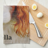 Grappige Creëer Uw Eigen Hondenliefhebber Pet Foto Theedoek (Quarter Fold)