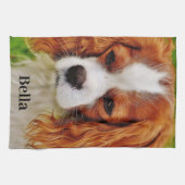 Grappige Creëer Uw Eigen Hondenliefhebber Pet Foto Theedoek (Horizontaal)