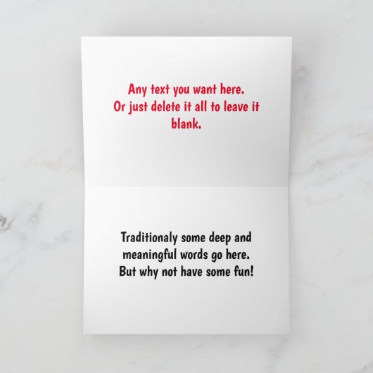 Grappige Creëer Uw eigen Humor Gemakkelijk te bewe Kaart (Binnen)