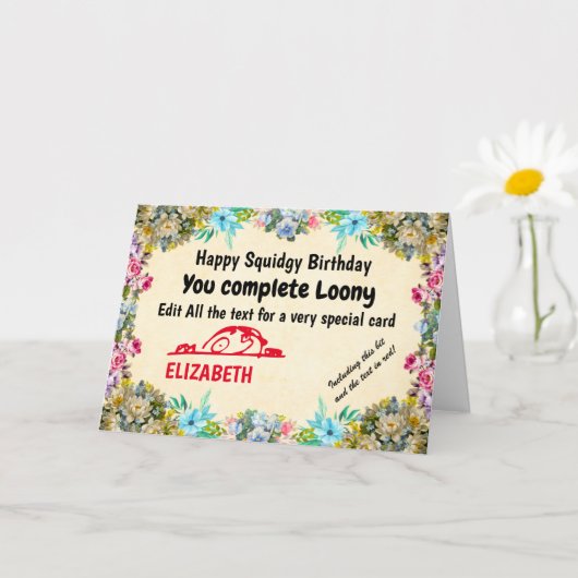 Grappige Creëer Uw eigen Humor Gemakkelijk te bewe Kaart (Kleine Plant)