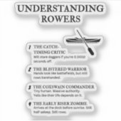 Grappige Crew Life definities Sticker (Voorkant)