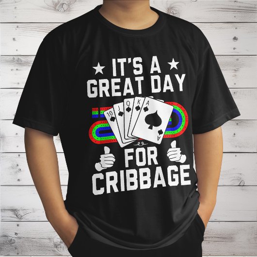 Grappige Cribbage Bord Voor Cribbage Kaartspel Spe T-shirt