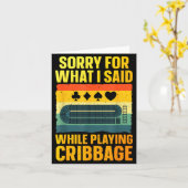 Grappige Cribbage Kunst Voor Mannen Vrouwen Kaarts Kaart (Gele Bloem)