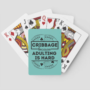 Grappige cribbage quote pokerkaarten