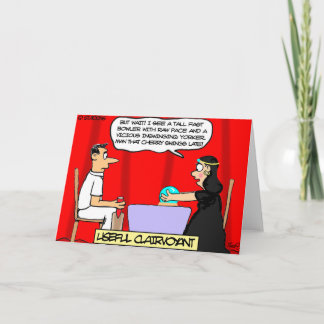 Grappige cricket Cartoon Kaart