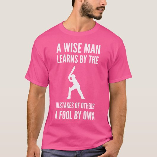 Grappige cricket citeert cricket voor mannen t-shirt (Voorkant)