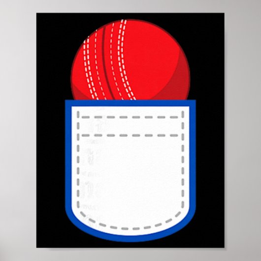 Grappige cricket Ll in mijn nep pocket cricket mat Poster (Voorkant)