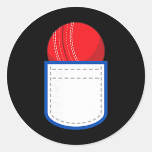 Grappige Cricket Ll In Mijn Neppe Zak Cricket Weds Ronde Sticker