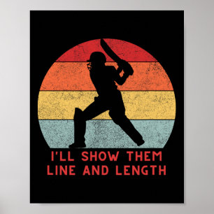 Grappige cricketcadeaus kleding Engeland Inda Paki Poster
