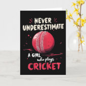 Grappige Cricketer Grap Grappige Cricketspeler Kaart (Gele Bloem)