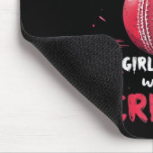 Grappige Cricketer Grapje Cricket Speler Muismat (Hoek)