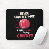 Grappige Cricketer Grapje Cricket Speler Muismat (Met muis)
