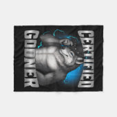 Grappige Cringe Sigma Wolf Gecertificeerde Gooner Fleece Deken (Voorkant (Horizontaal))