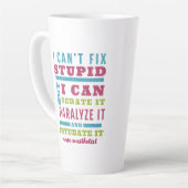 Grappige CRNA / anesthesioloog kan niet repareren Latte Mok (Linkerhoek)