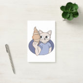 Grappige Croissant Kat Post-it® Notes (Kantoor)