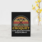 Grappige Croquet Joke Grote Quote Graphic Kaart (Gele Bloem)