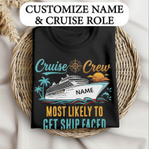 Grappige Cruise Bemanning Aangepaste Naam Meest Wa