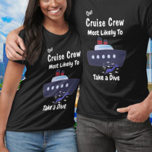 Grappige Cruise Bemanning Duik Zwart Personalisere