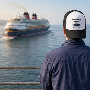 Grappige Cruise Bemanning Mist de Boot Zwarte Pers Trucker Pet