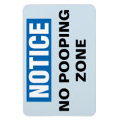 Grappige Cruise Cabine deur magneet - geen poepen (Verticaal)