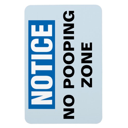 Grappige Cruise Cabine deur magneet - geen poepen (Verticaal)